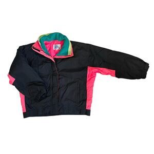 Super Retro 80’s 90’s Neon Vintage Sub Zero Ski Winter Jacket Coat SZ XL
